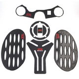 Carbon 3D Adesivi Sticker Decal Emblem Protection Tank Pad Traction Gripper Stomp Grips Suzuki Gsxr600 Gsx-R1000 750